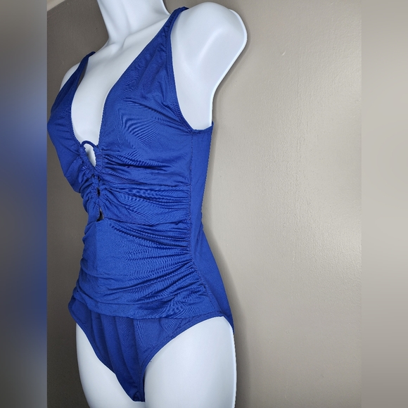 Ralph Lauren One Piece Swimsuit. Blue. Size 12 - Picture 5 of 8